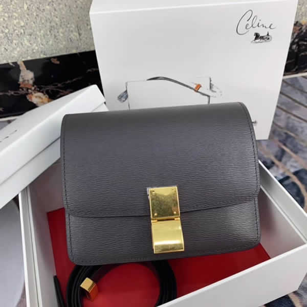 2019 New Fake Celine Black Box Bag Crossbody Bag 88008